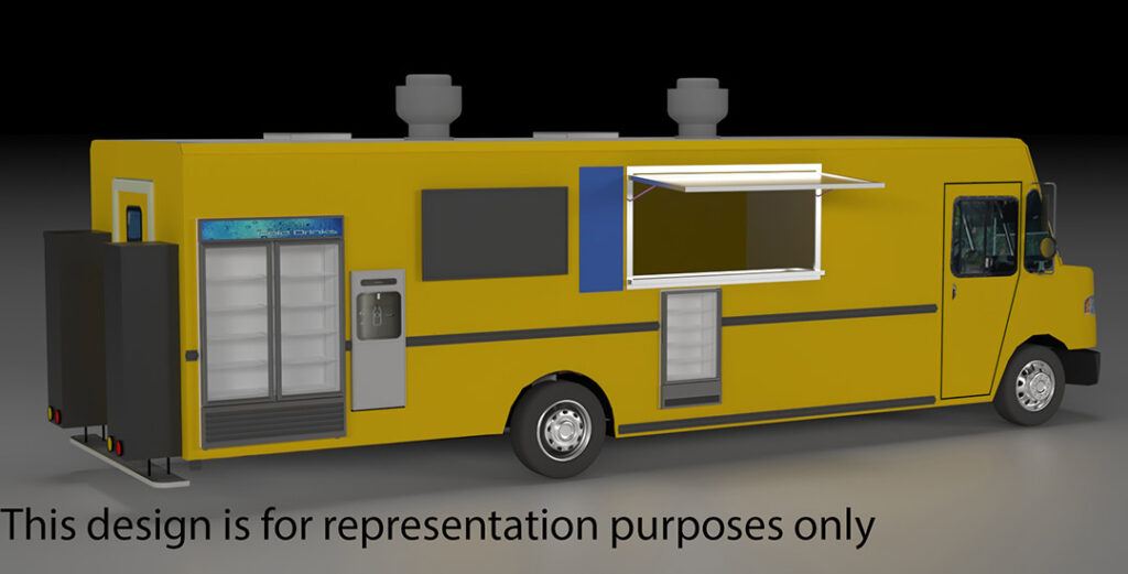 food truck modeling 3d prototype