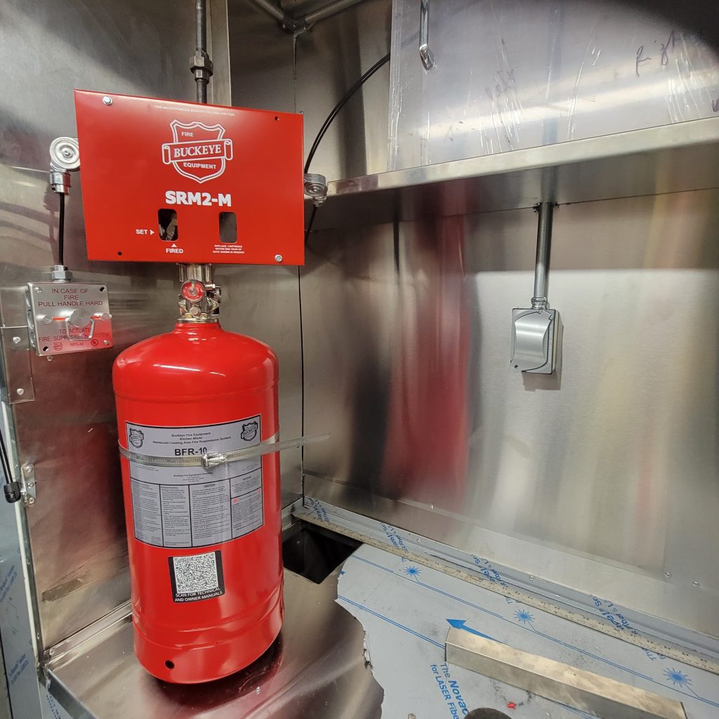 cooking fire suppression- mobile kitchen