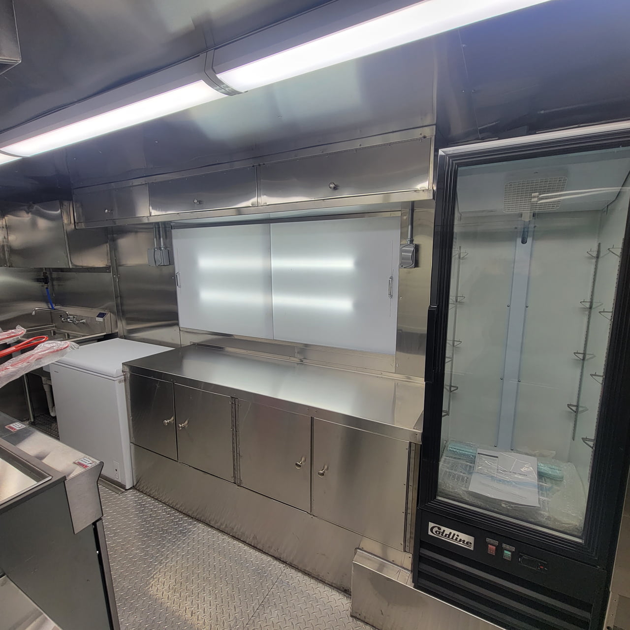 Mobile kitchen inside look