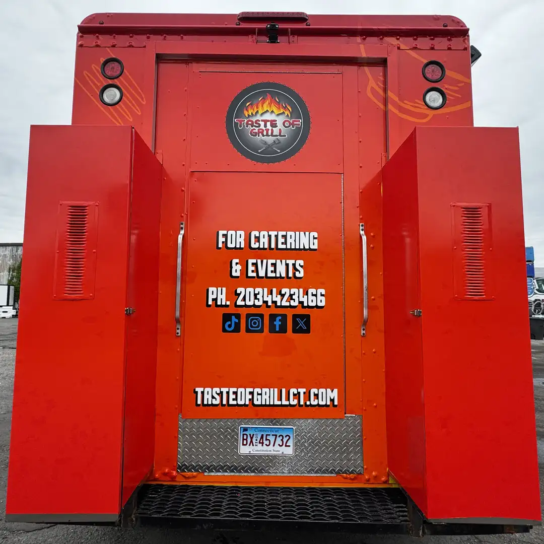Back of food truck - Taste of gill stamford