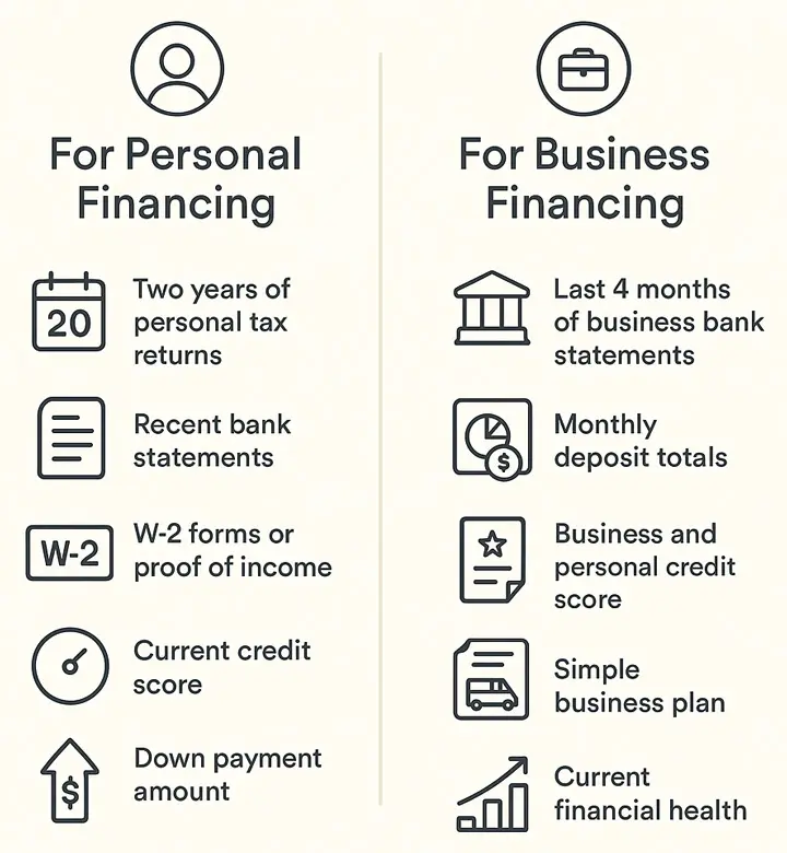 Information We Collect Before Financing